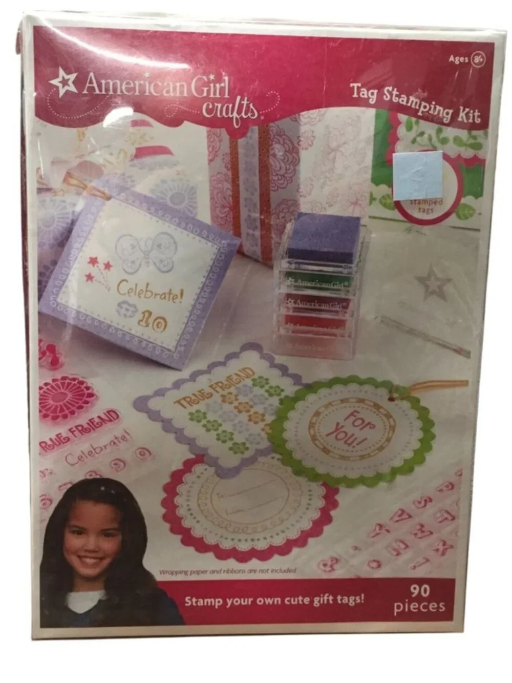 Stamping Kit American Girl Crafts Tag Stamping Kit 90 Pieces Ages 8+ DIY Gift Ta